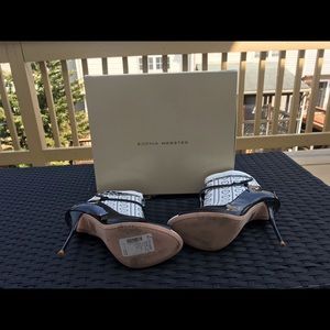 Sophia Webster Black/ White bootie shoe worn once.